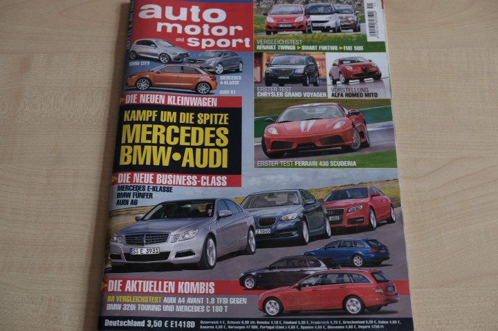 Deckblatt Auto Motor und Sport (11/2008)